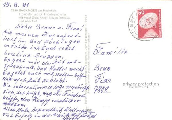 Bad Saeckingen Trompeter St. Fridolinsmünster Hotel Go – Bild 2