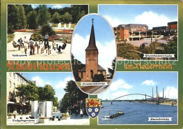 Rheinhausen Duisburg Volkspark Rheinhausenhalle Fussgängerzo