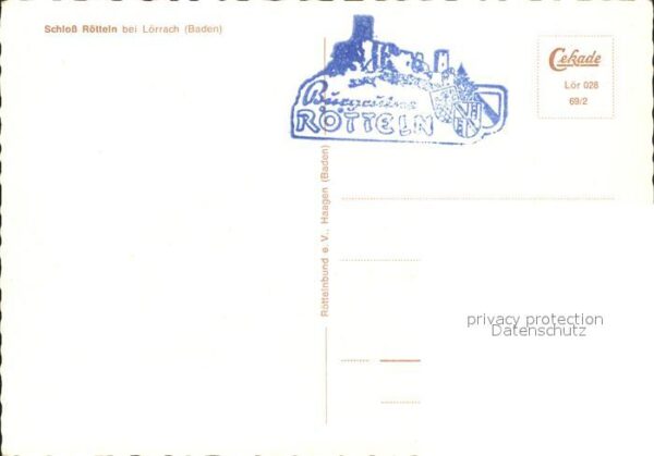 Loerrach Schloss Rötteln Geschichte – Bild 2