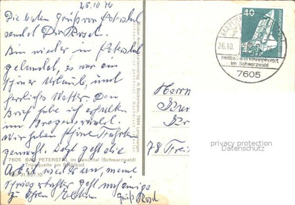 Bad Peterstal-Griesbach Renchtal Trinkquelle Stahlbad – Bild 2