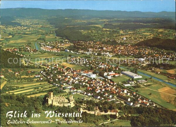 Loerrach Burgruine Rötteln Haagen Brombach Hauin
