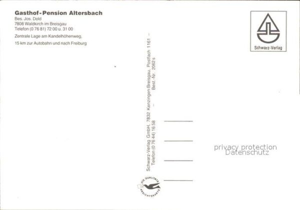 Waldkirch Breisgau Gasthof-Pension Altersbach – Bild 2