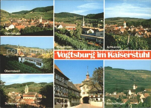 Vogtsburg Kaiserstuhl Achkarren Bickensohl Burkheim Schelinge