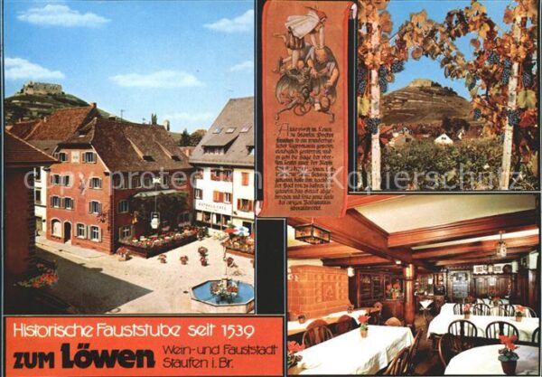 Staufen Breisgau Hotel-Restaurant Zum Löwen Historische