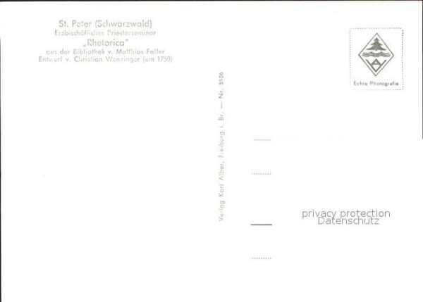 St Peter Schwarzwald Rhetorica Bibliothek Matthias Faller – Bild 2