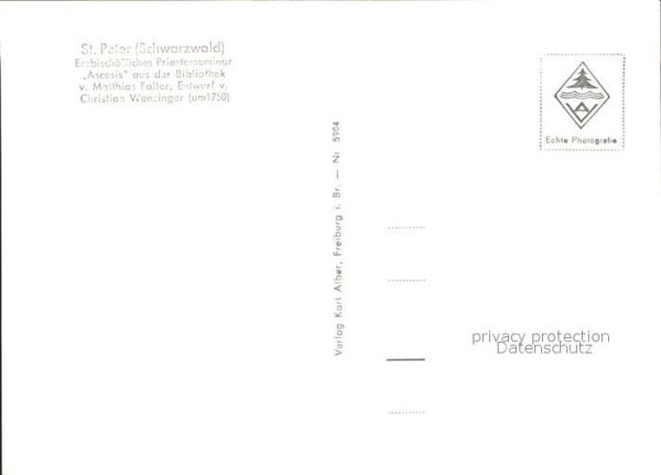 St Peter Schwarzwald Ascesis Bibliothek Matthias Faller – Bild 2