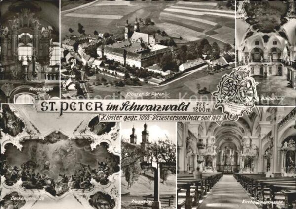St Peter Schwarzwald Kloster Bibliothek Deckengemälde Walker