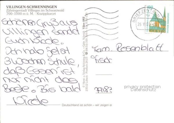 Villingen-Schwenningen Obere Strasse Franziskanerkloster Altes – Bild 2