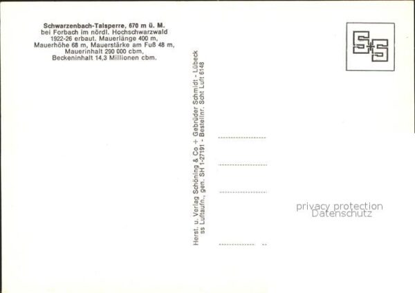 Schwarzenbachtalsperre Fliegeraufnahme – Bild 2