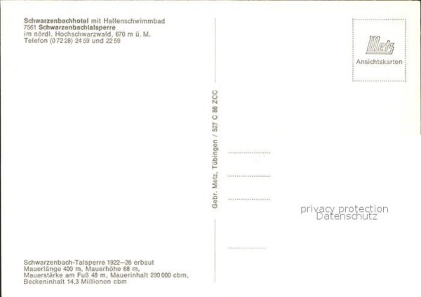 Schwarzenbachtalsperre – Bild 2
