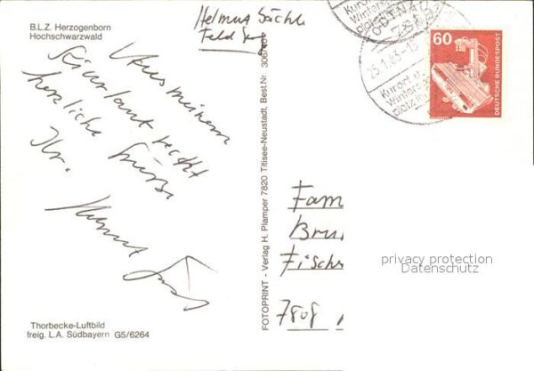 Bernau Schwarzwald Herzogenhorn B.L.Z. Herzogenborn – Bild 2