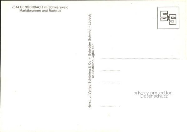 Gengenbach Marktbrunnen Rathaus – Bild 2
