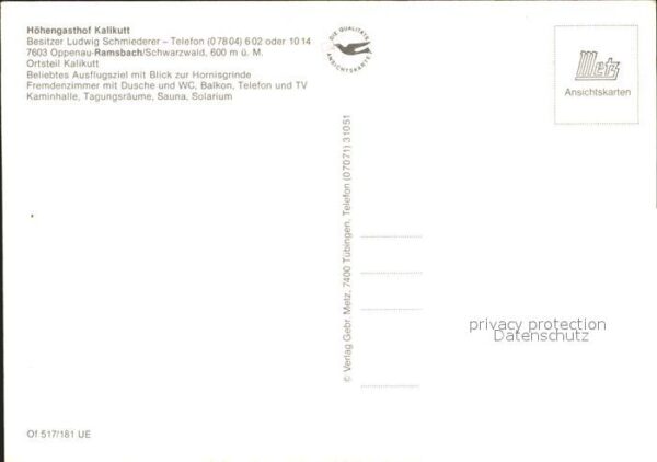 Ramsbach Oppenau Höhengasthof Kalikutt – Bild 2