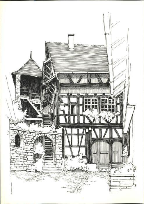 Gengenbach Gerberhaus Zeichnung Boris Onipenko