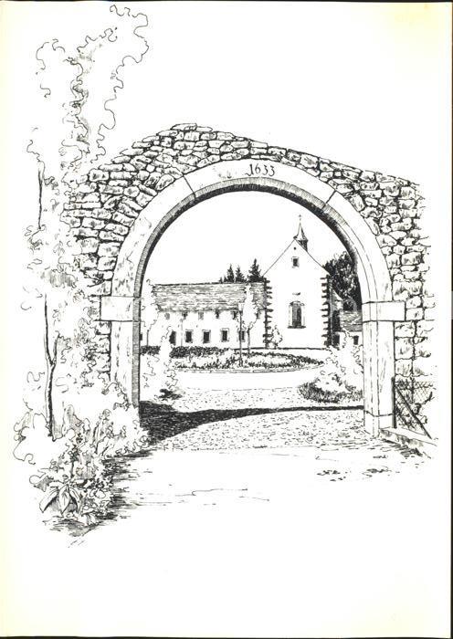 Haslach Kinzigtal Alter Torbogen zur Klosteranlage Zeichn