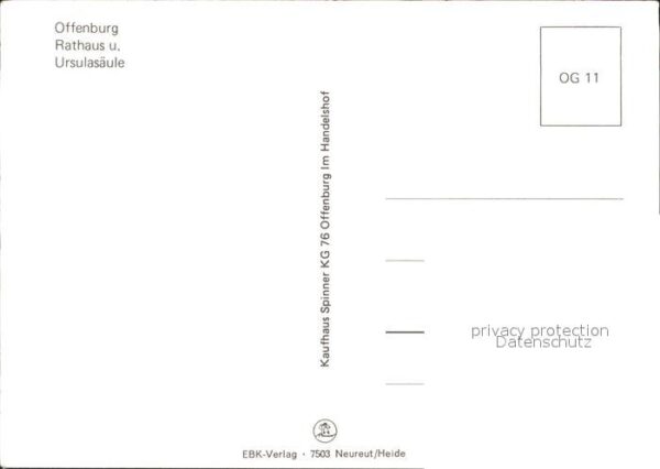 Offenburg Rathaus Ursulasäule – Bild 2
