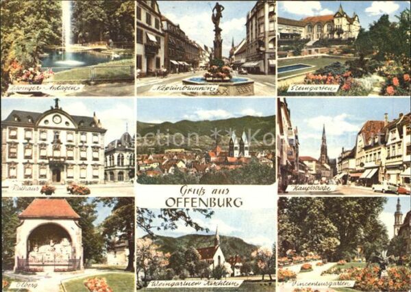 Offenburg Hauptstrasse Rathaus Ölberg Vincentiusg