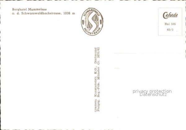 Seebach Ortenaukreis Berghotel Mummelsee Schwarzwaldhochstra – Bild 2
