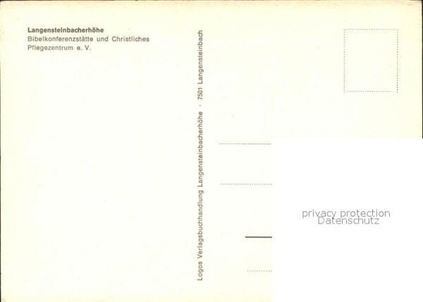 Langensteinbach Karlsbad Langensteinbacherhöhe Bibelkonferenzstä – Bild 2