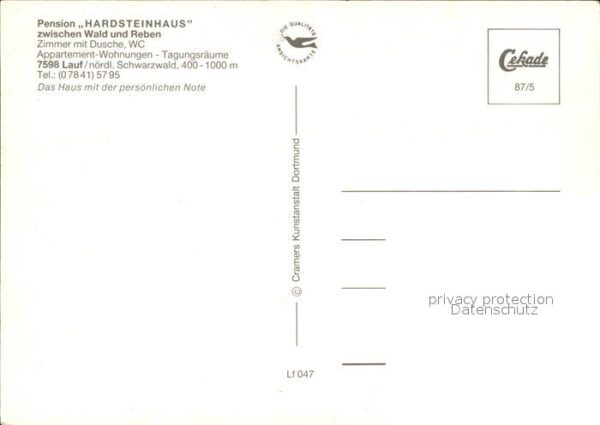 Lauf Baden Pension Hardsteinhaus Weinlaube – Bild 2