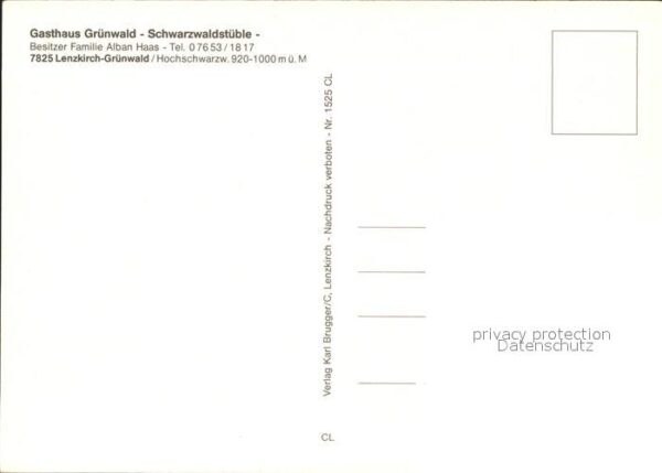 Lenzkirch Grünwald Gasthaus Grünwald Schwarzwalds – Bild 2