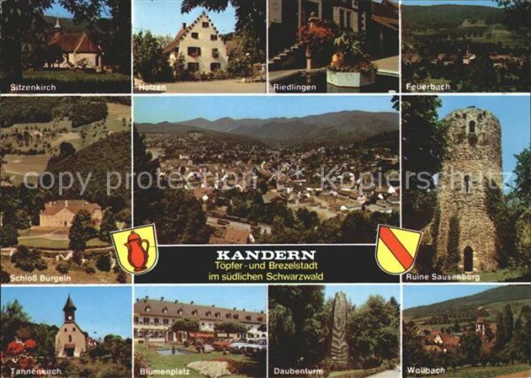 Kandern Ruine Sausenburg Riedlingen Feuerbach H