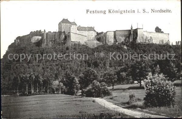 Koenigstein Saechsische Schweiz Nordseite