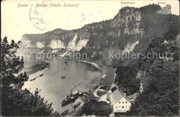Bastei Saechsische Schweiz Basteifelsen Mönch