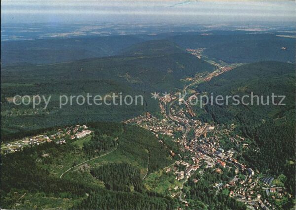 Wildbad Schwarzwald Fliegeraufnahme Sommerberg Calmbach The