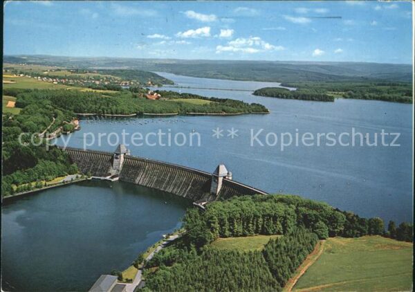 Moehnesee Fliegeraufnahme Möhnetalsperre