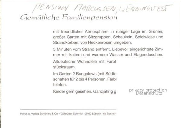 Wenningstedt Sylt Pension Marcussen – Bild 2