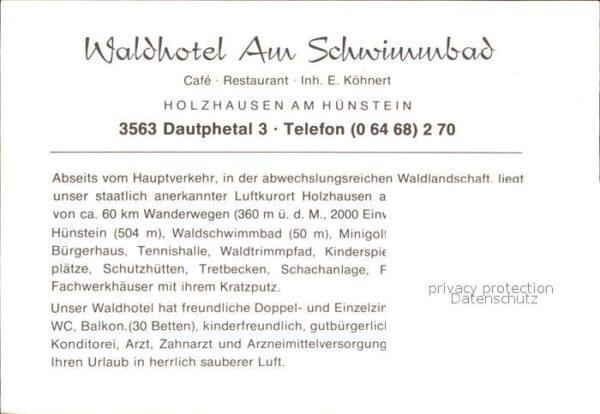 Dautphetal Waldhotel Am Schwimmbad – Bild 2