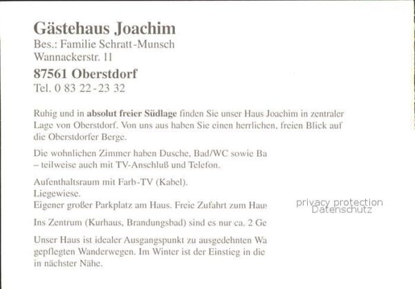 Oberstdorf Gästehaus Jochim – Bild 2