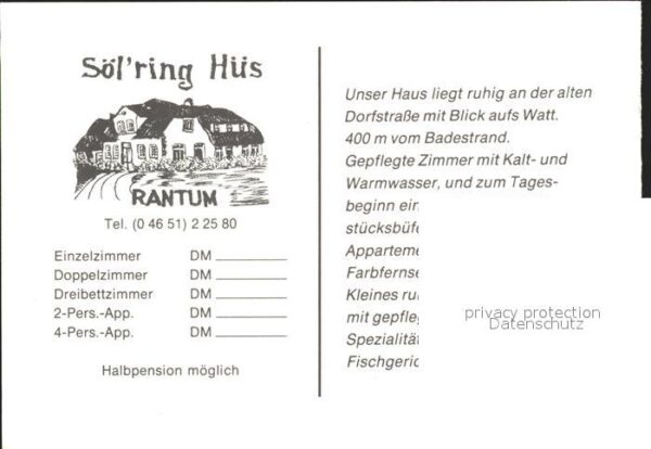 Rantum Sylt Gasthaus Söl'ring Hüs – Bild 2