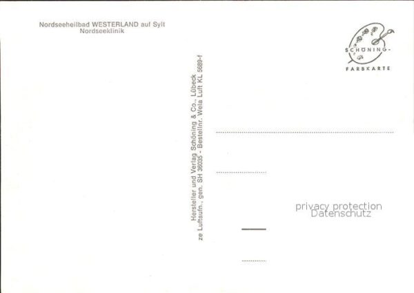Westerland Sylt Fliegeraufnahme Nordseeklinik – Bild 2