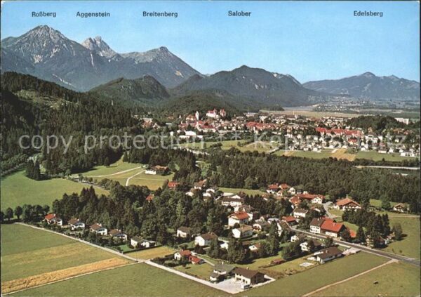 Schwangau Fliegeraufnahme Roßberg Aggenstein Brei