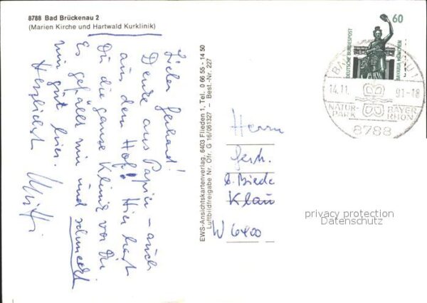 Bad Brueckenau Fliegeraufnahme Marien Kirche Kurklinik – Bild 2