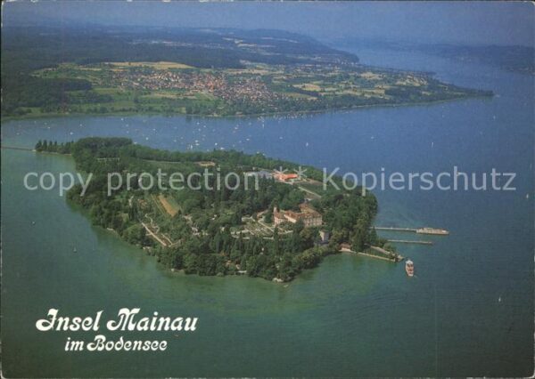 Mainau Fliegeraufnahme Überlingersee
