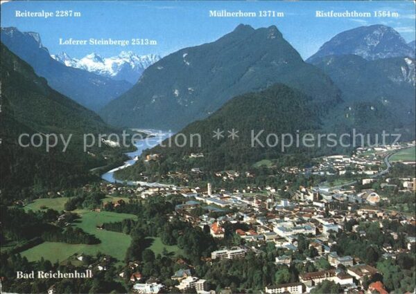 Bad Reichenhall Fliegeraufnahme Reiteralpe Loferer Stei