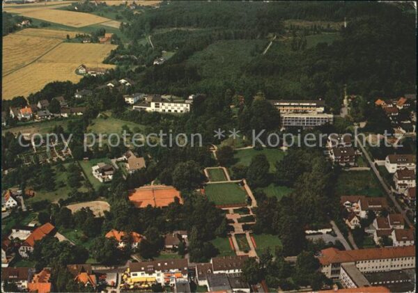 Horn-Bad Meinberg Fliegeraufnahme Blick Bergkurgarten Bli