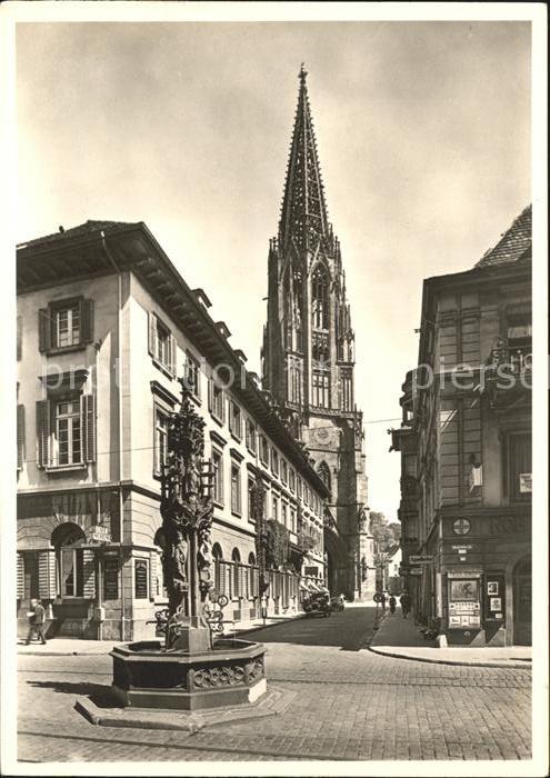 Freiburg Breisgau Blick Münster