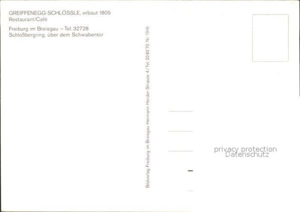 Freiburg Breisgau Greiffenegg-Schlössle Schwabentor – Bild 2