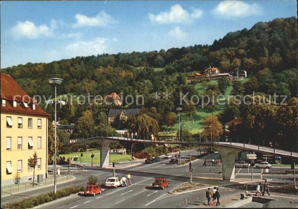 Freiburg Breisgau Fußgängerbrücke Stadtgarten