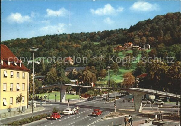 Freiburg Breisgau Fußgängerbrücke Stadtgarten