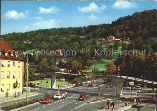 Freiburg Breisgau Fußgängerbrücke Stadtgarten
