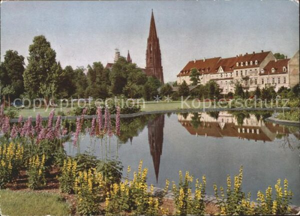 Freiburg Breisgau Stadtgarten Anlagen Münster