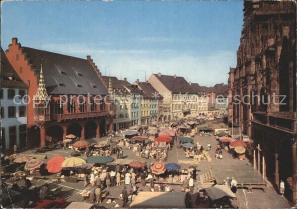 Freiburg Breisgau Zwischen Münster Histor. Kaufhaus