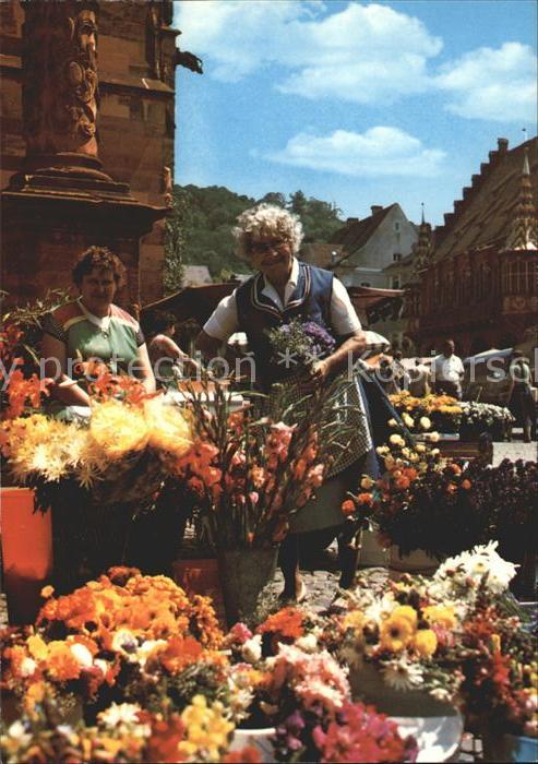 Freiburg Breisgau Blumenmarkt Münsterplatz