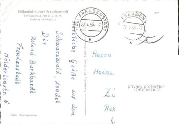 Freudenstadt Unterer Marktplatz – Bild 2
