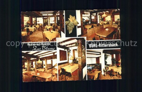 Buehl Baden Restaurant Pension Zur Blume